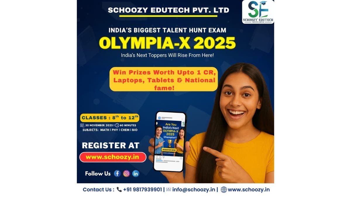 Schoozy Launches Nation-Wide Academic Revolution with Olympia-X 2025 - PNN